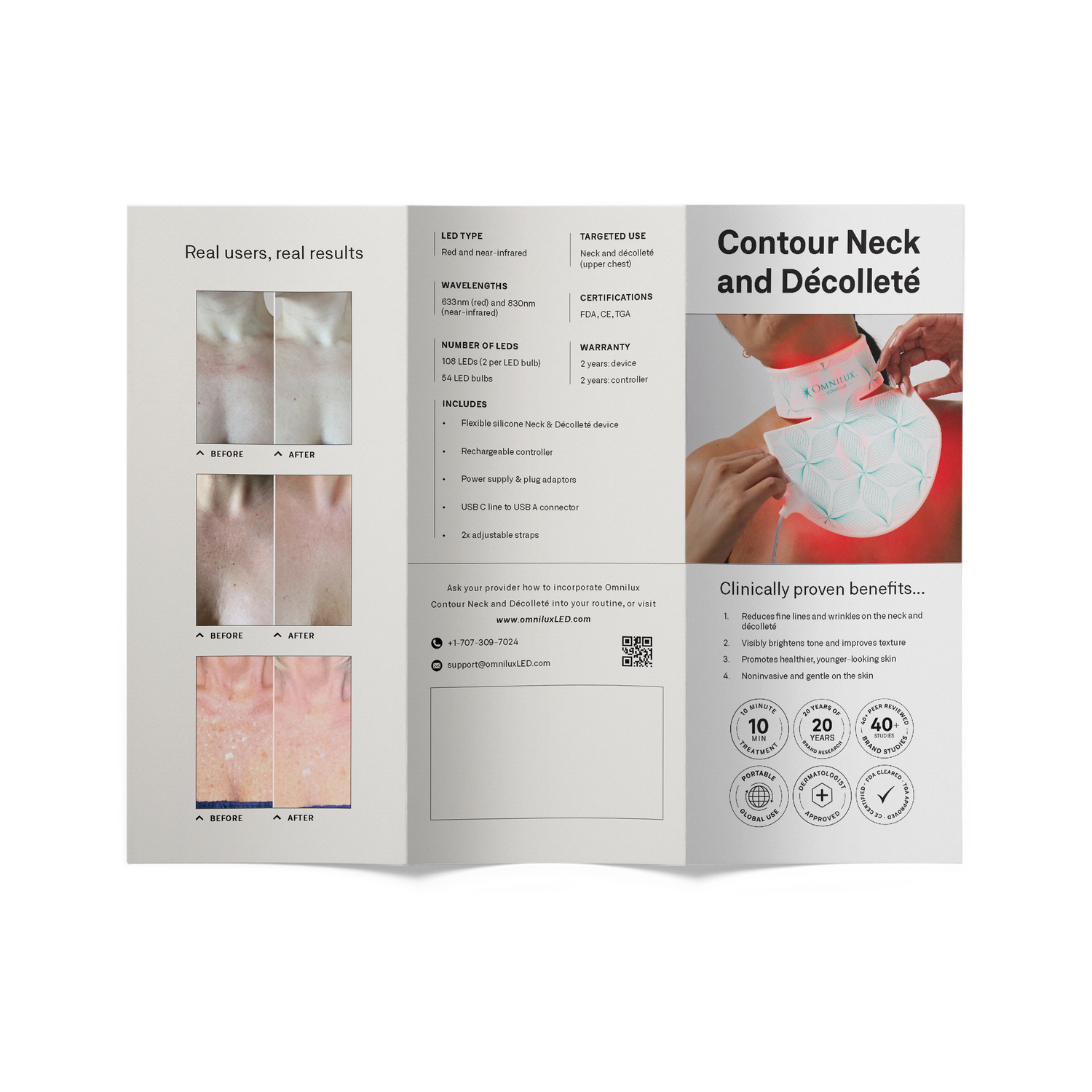 Contour Neck and Dec Brochure Trifold (25pk)